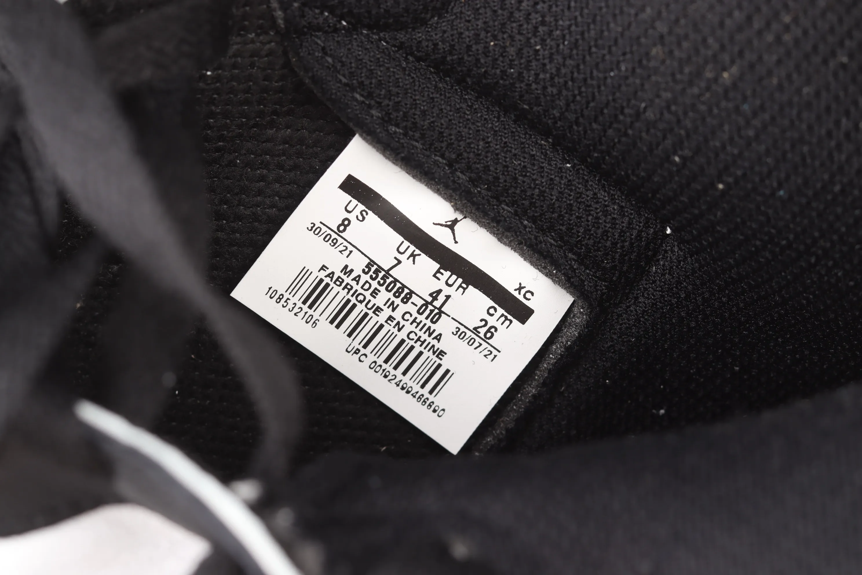 All categories Air Jordan Jordan series basketball shoes Air Jordan 1 High Air Jordan 1 High AJ1 Joe 1 high top white and black 555088-010